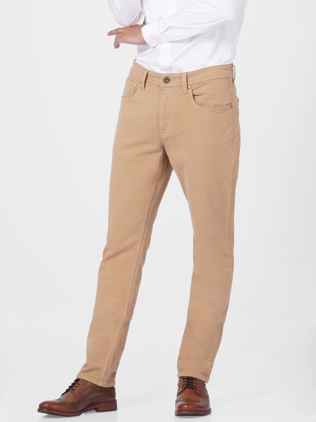 Brown Low Rise Pants