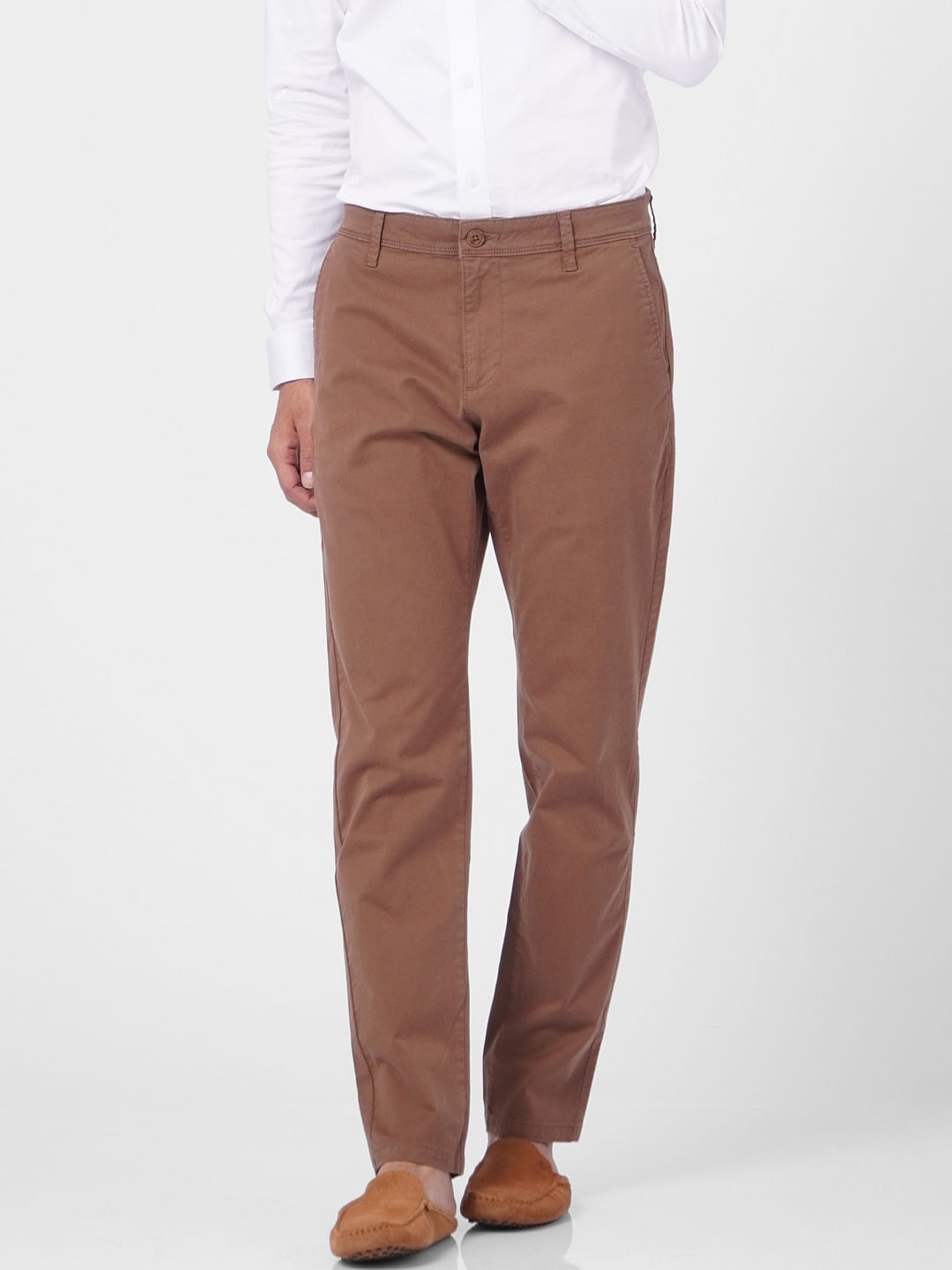 Brown Low Rise Pants