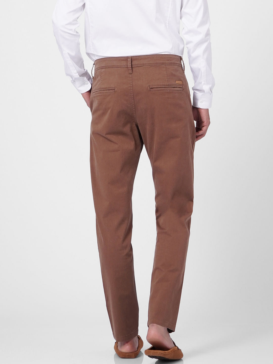 Brown Low Rise Pants