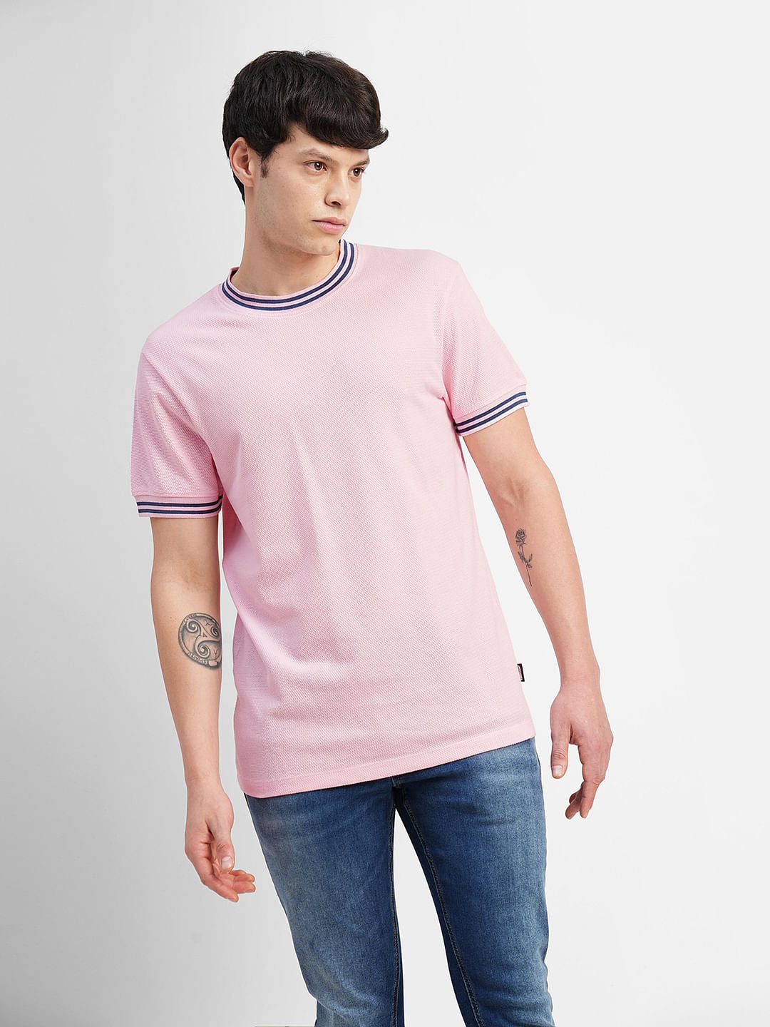 Pink Crew Neck T-shirt