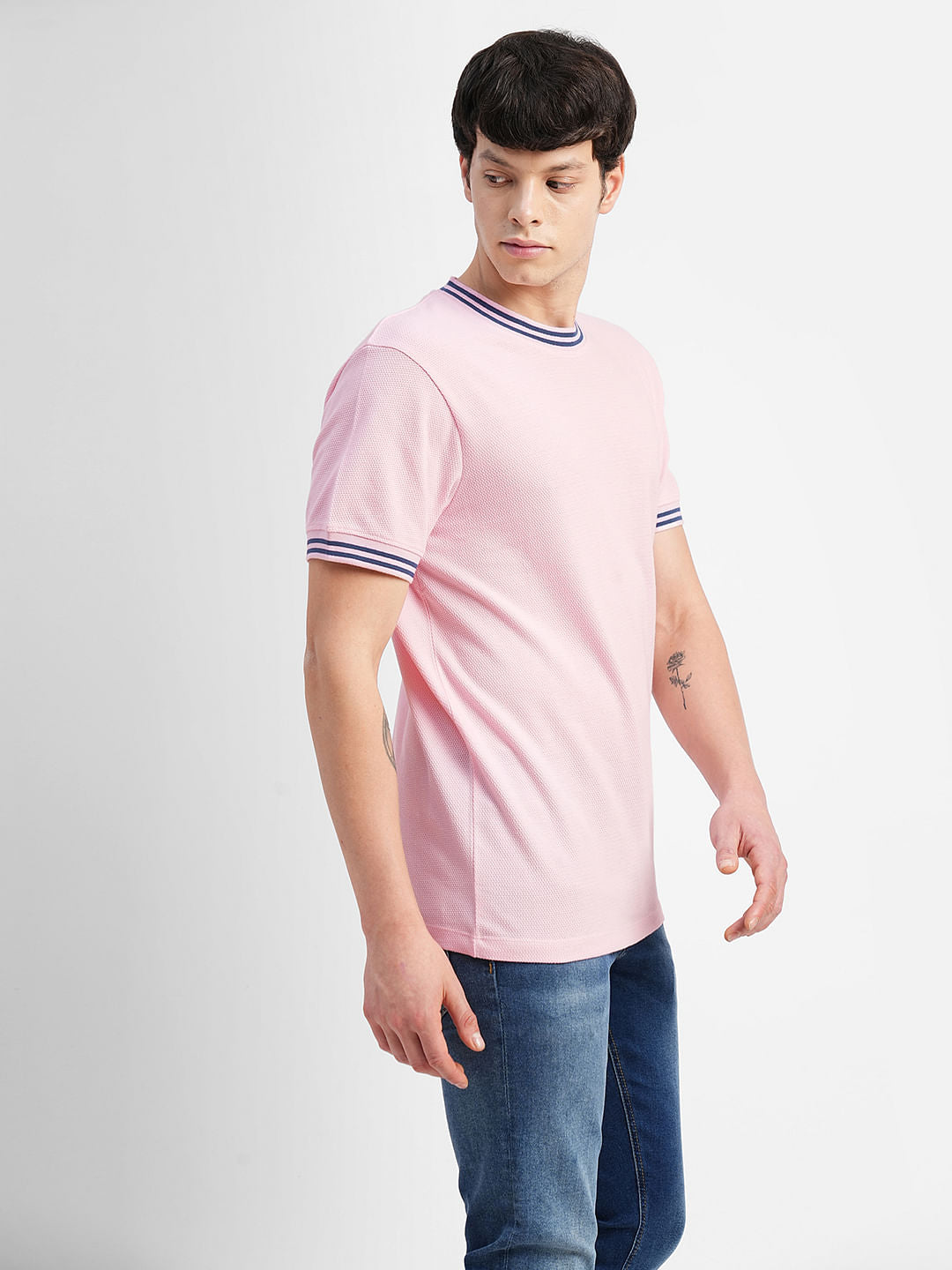 Pink Crew Neck T-shirt