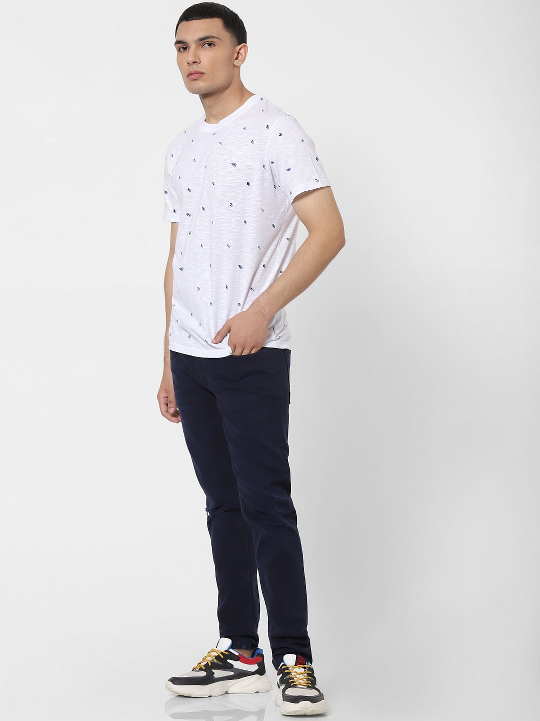 Dark Blue Low Rise Liam Skinny Fit Jeans - 28/30