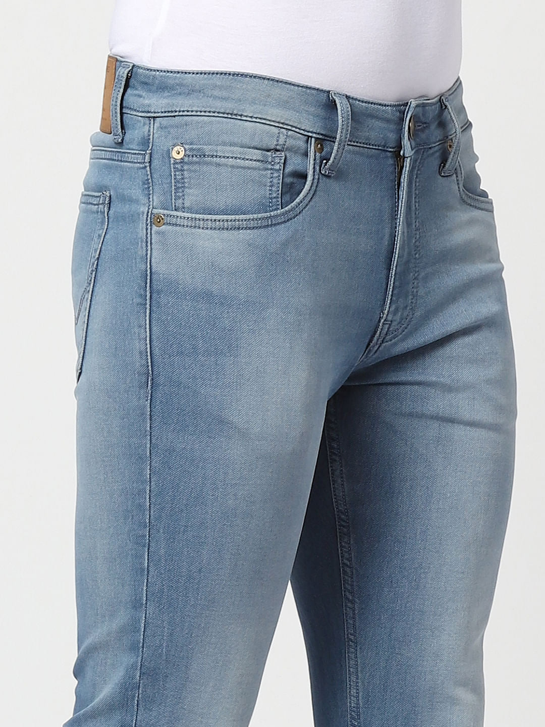 Blue Low Rise Glenn Slim Fit Jeans