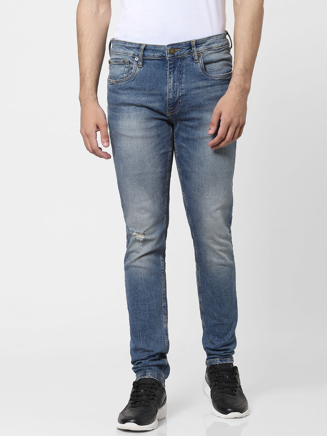 Blue Low Rise Glenn Slim Fit Jeans