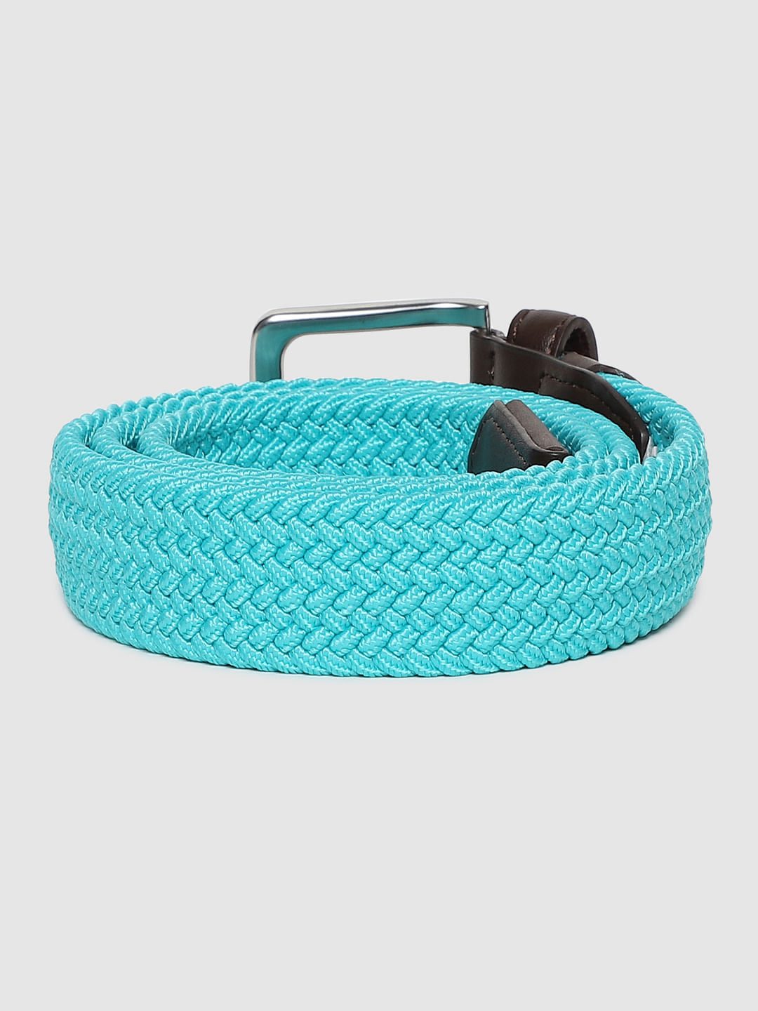 Turquoise Blue Braided Belt