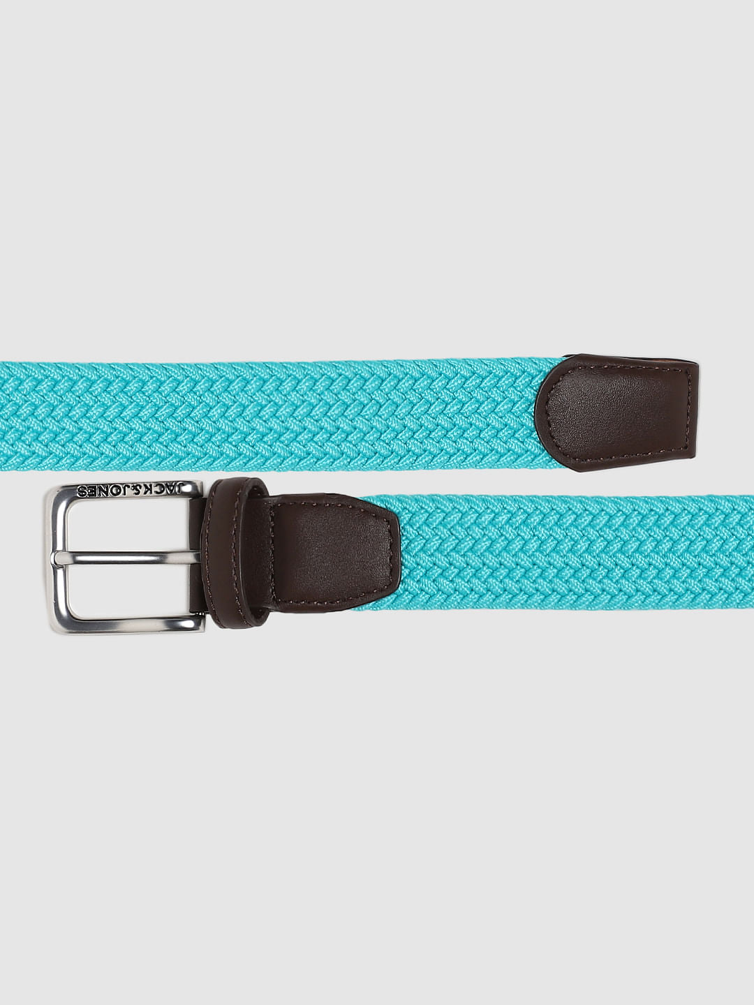 Turquoise Blue Braided Belt