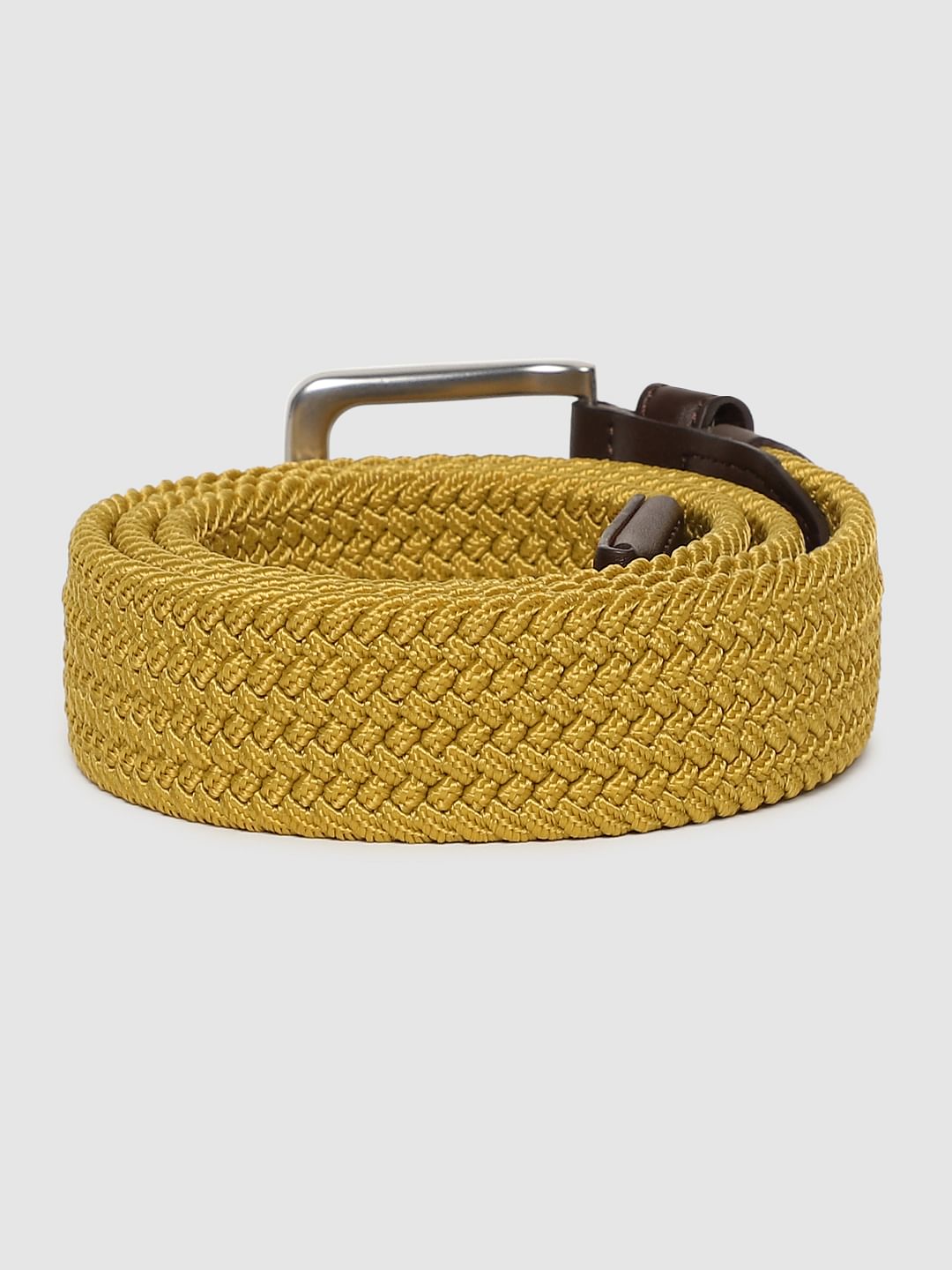 Mustard Yellow Braided Belt