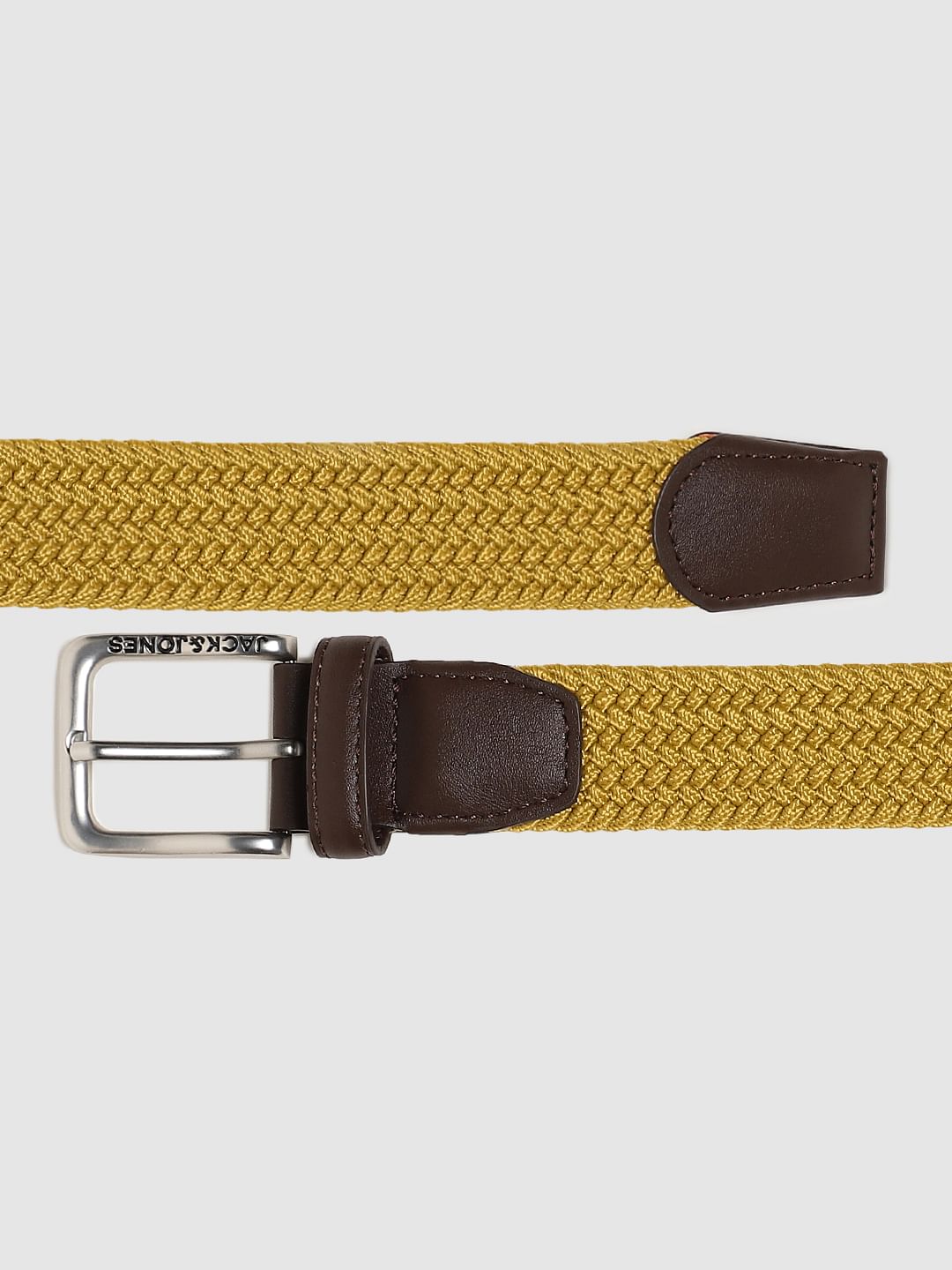 Mustard Yellow Braided Belt