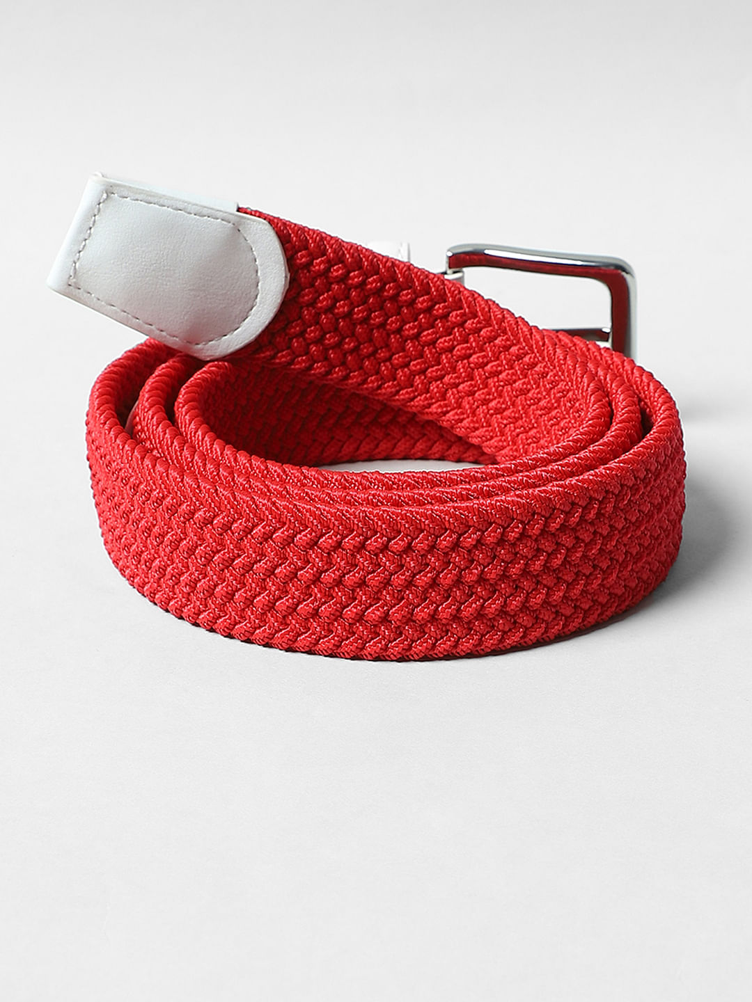 Red Woven Waist Belt