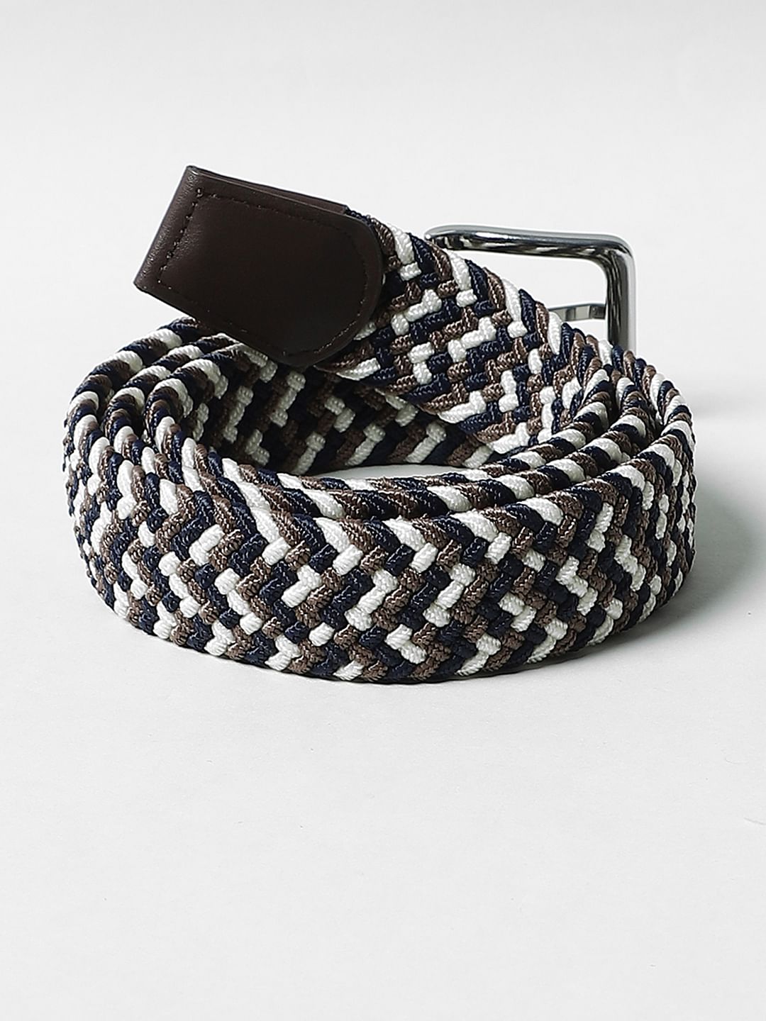 Brown Woven Waist Belt