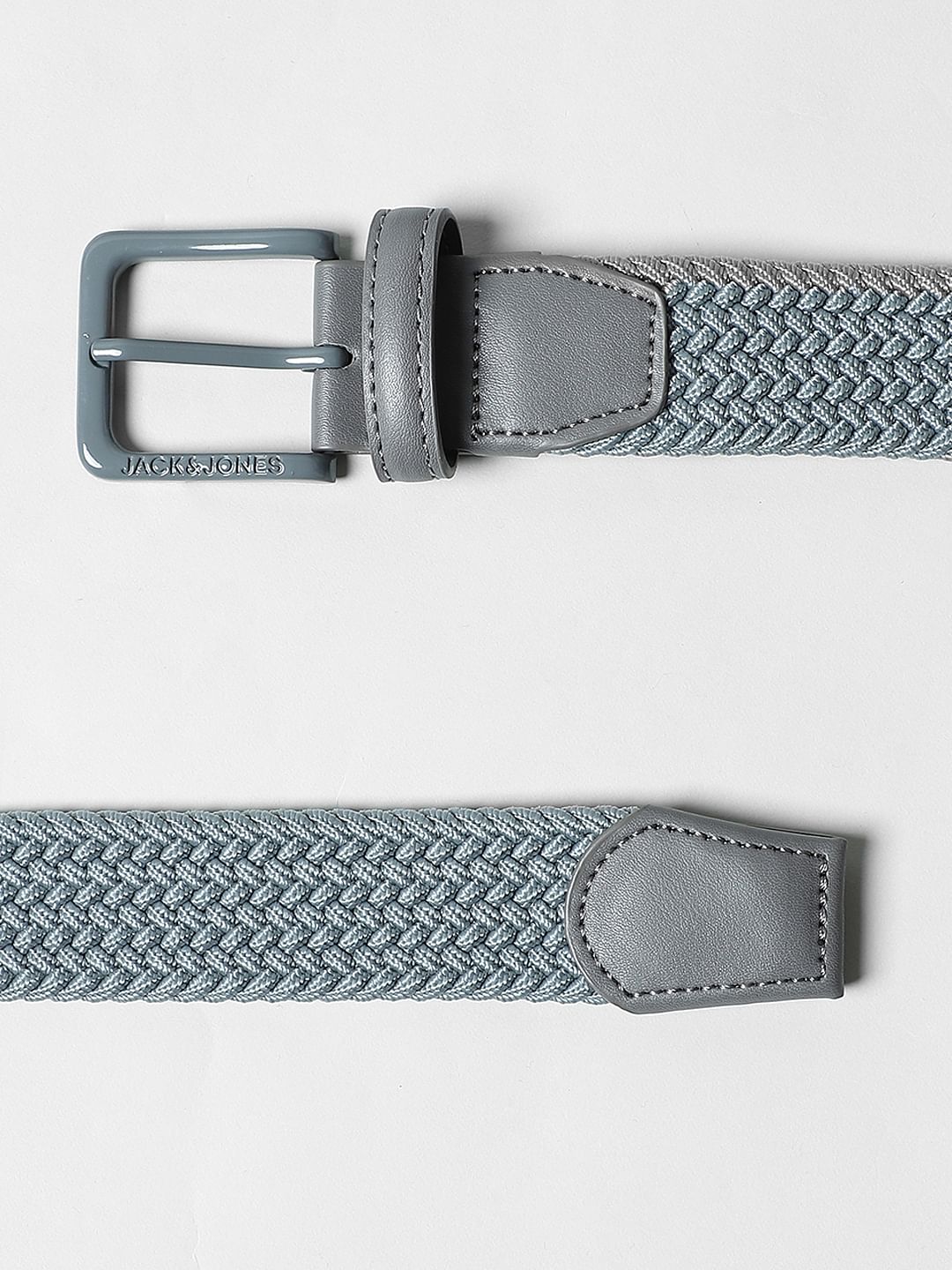 Grey Braided Belt