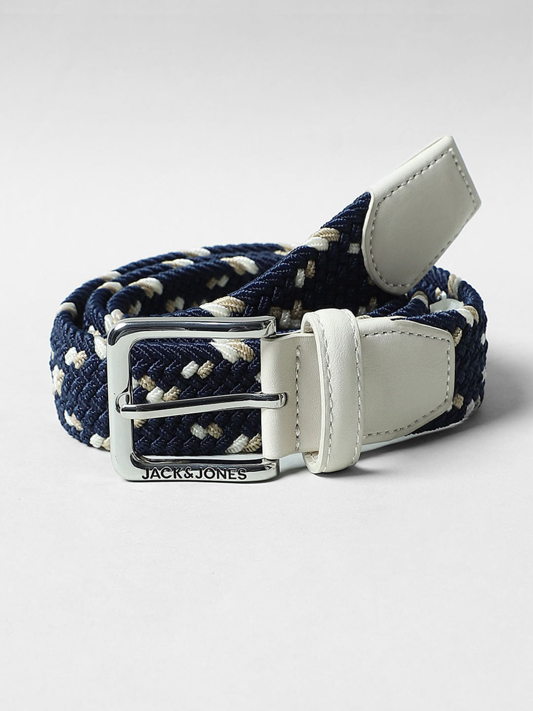 Blue Woven Waist Belt