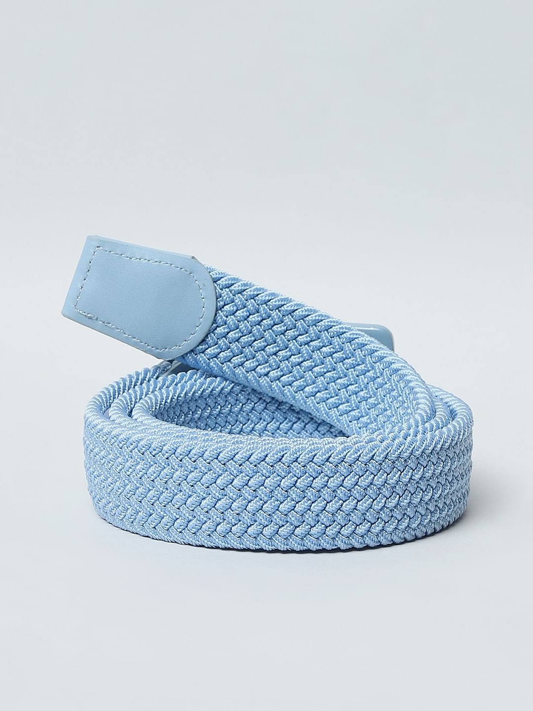Sky Blue Braided Belt