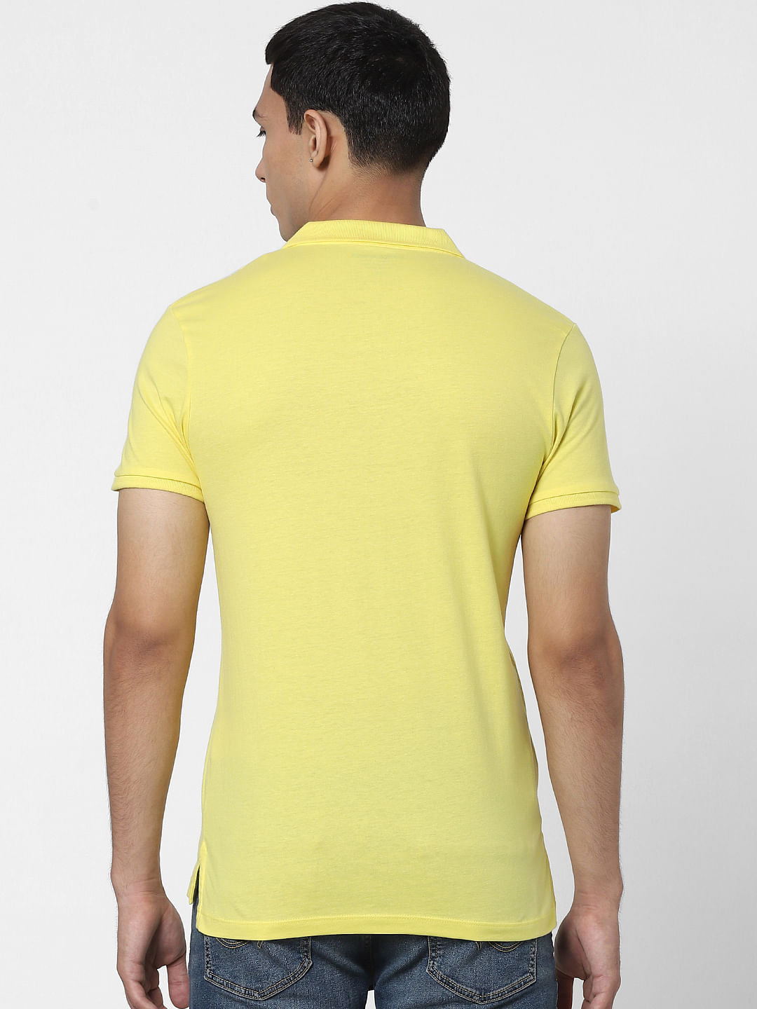 Yellow Polo Neck T-shirt