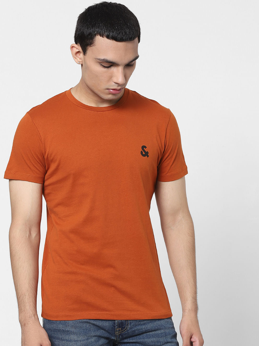Brown Crew Neck T-shirt