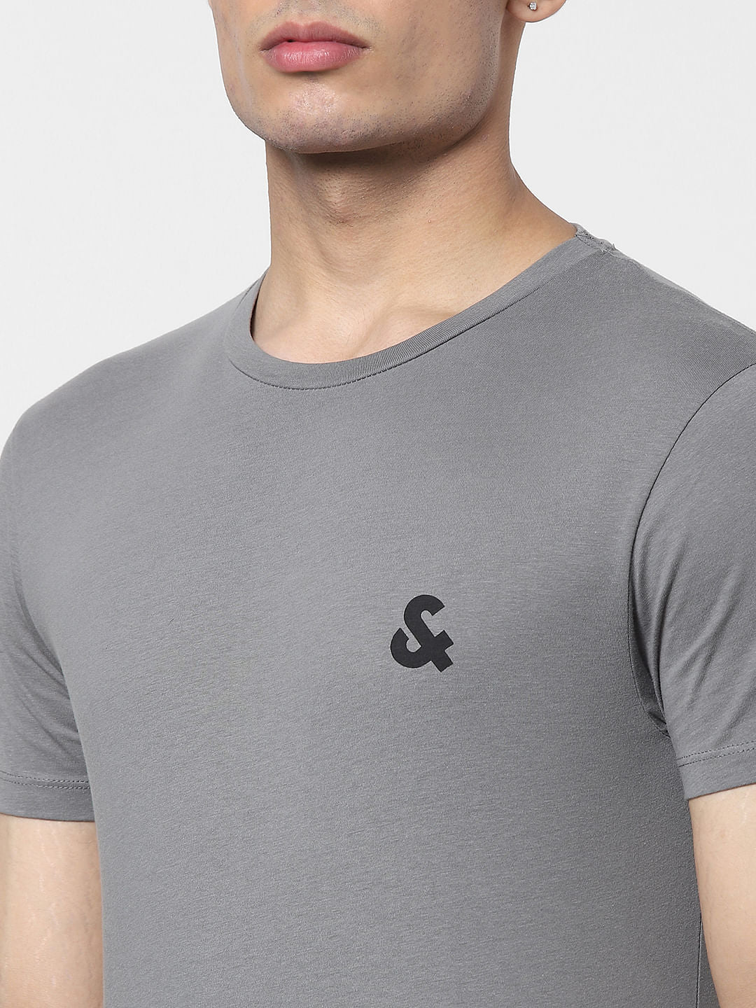 Grey Crew Neck T-shirt