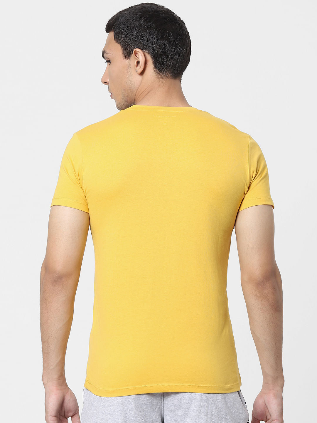 Yellow Crew Neck T-shirt