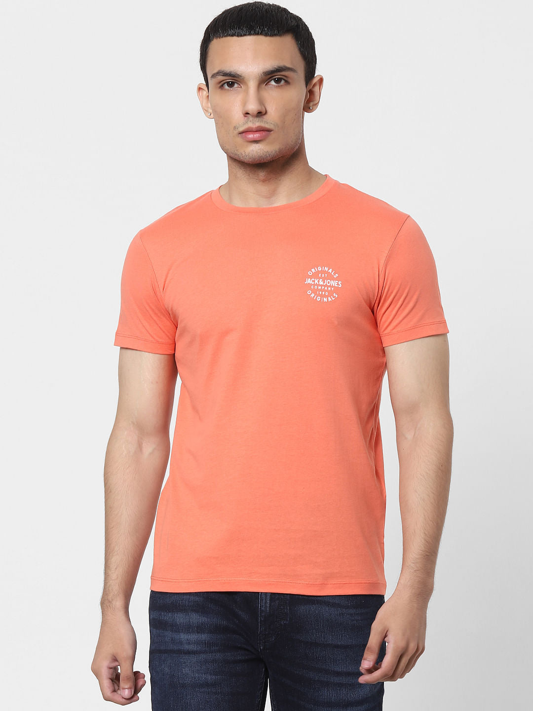 Coral Crew Neck T-shirt