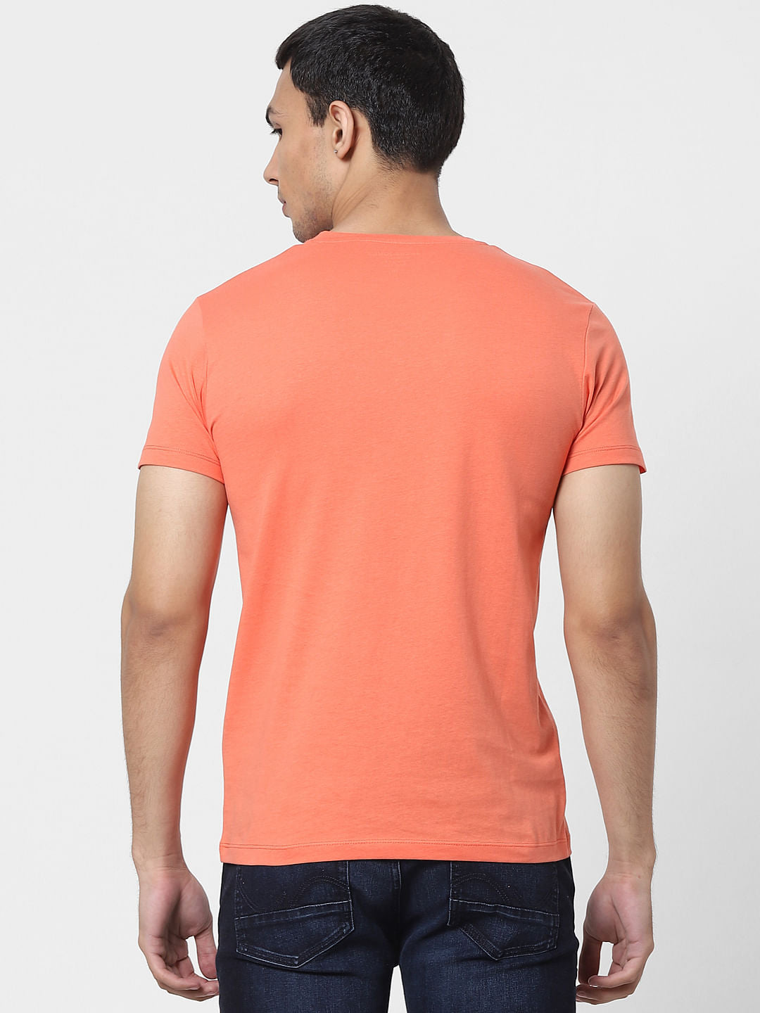 Coral Crew Neck T-shirt