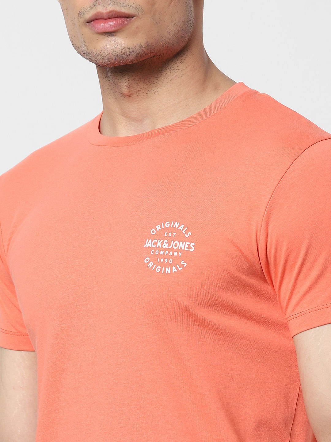 Coral Crew Neck T-shirt