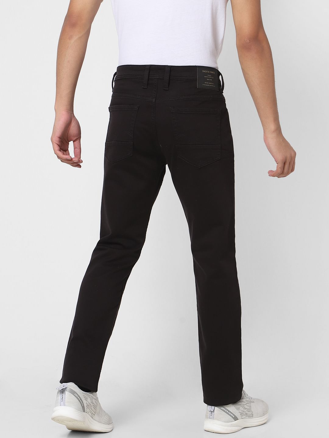 Black Low Rise Glenn Slim Jeans