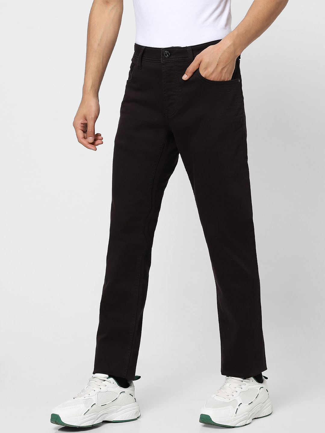 Black Low Rise Tim Anti Jeans