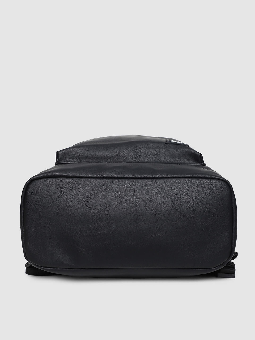 Black Solid Backpack