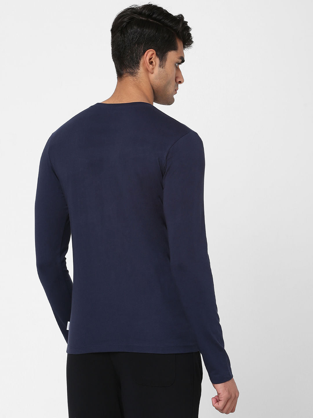 Blue Graphic Print Full Sleeves Shirt