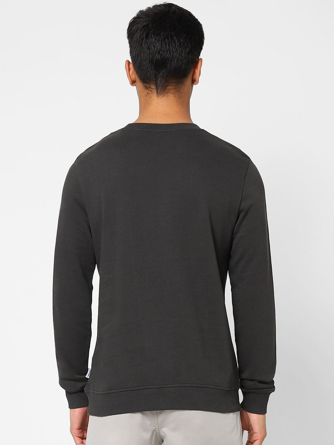 Black Logo Print Sweatshirt