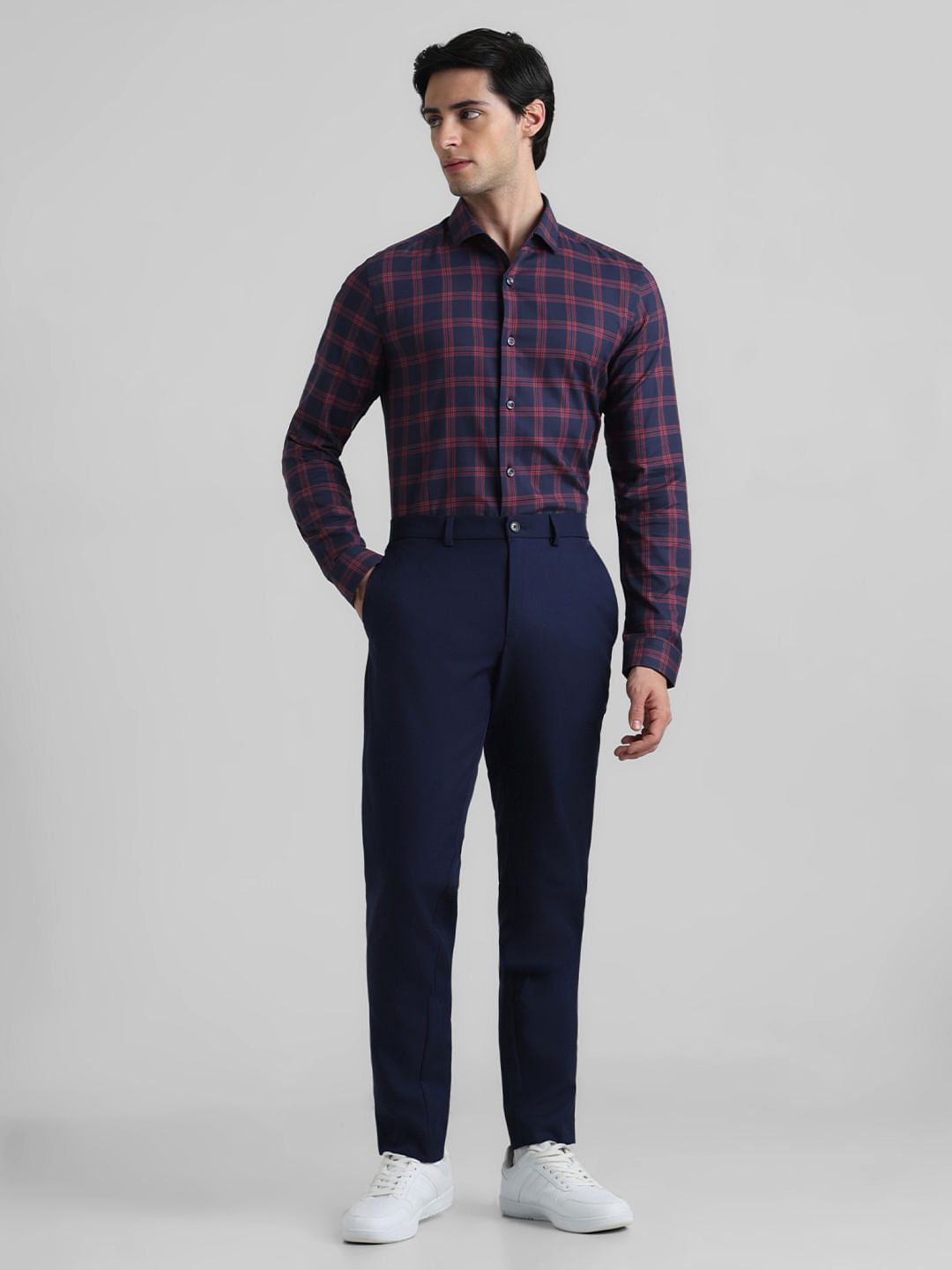 Blue Check Formal Shirt