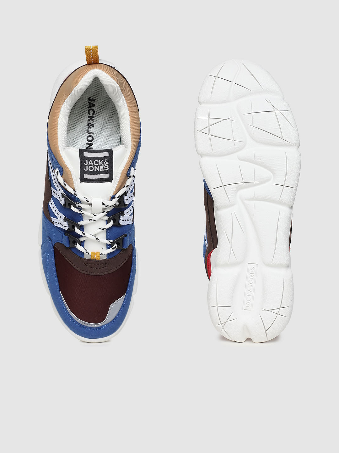 Blue Colourblocked Sneakers