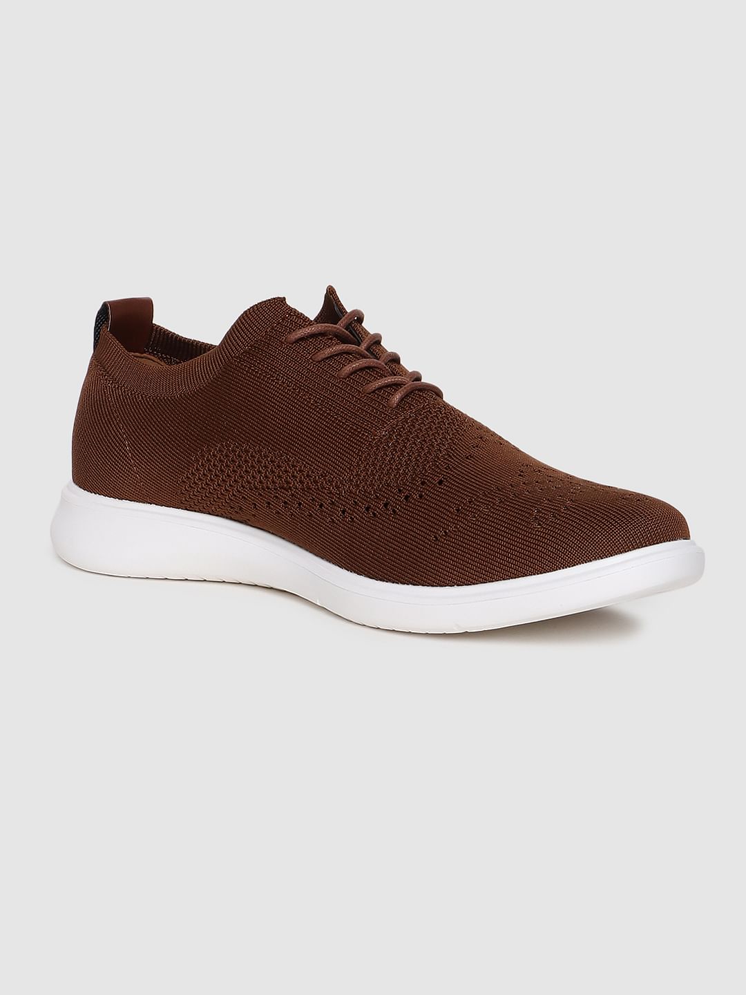 Brown Knit Brogues