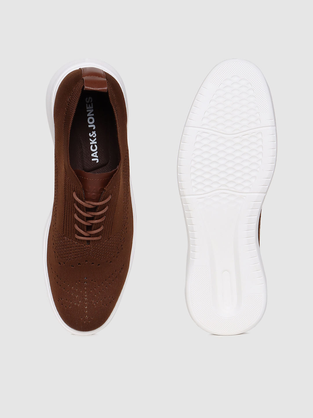Brown Knit Brogues