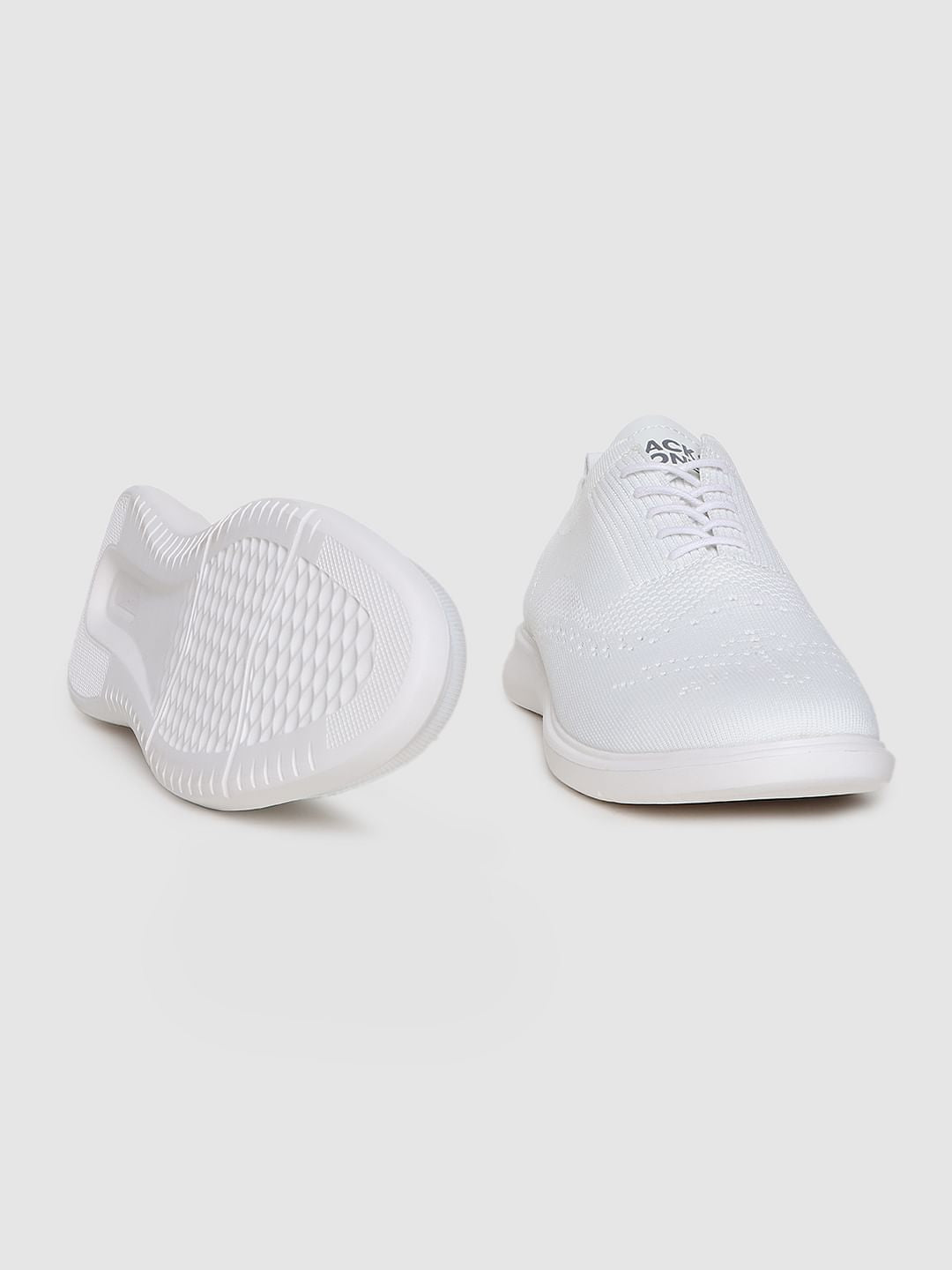 White Knit Brogues - 6