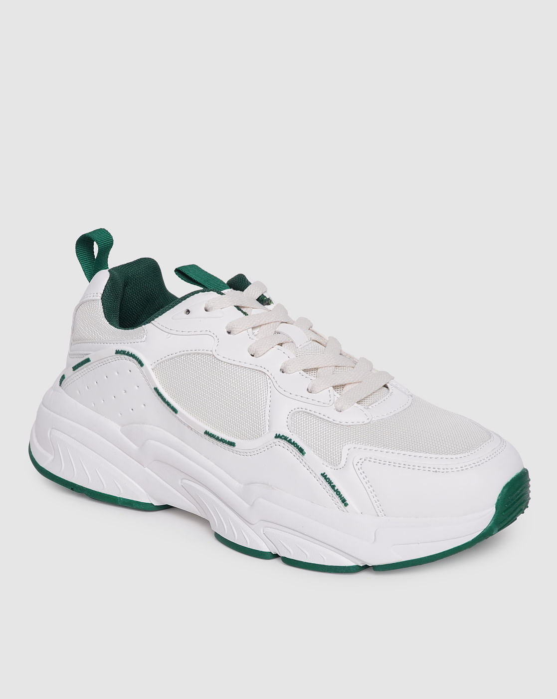 White & Green Sneakers - 6