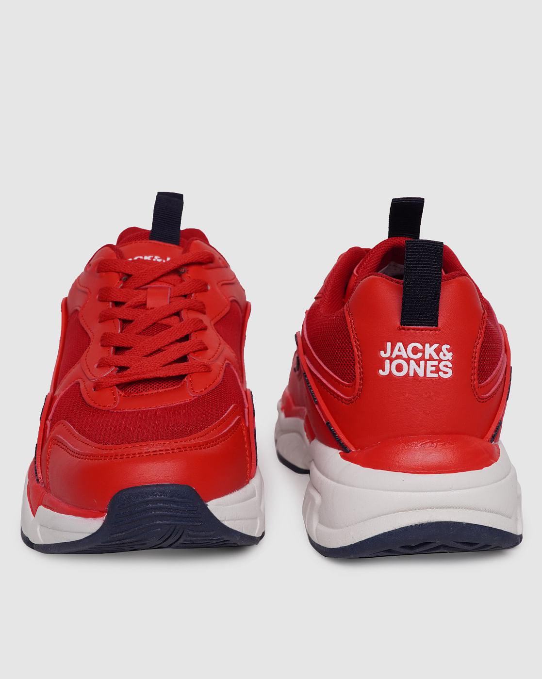 Red Lace Up Sneakers