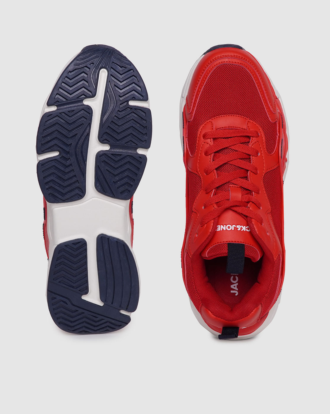 Red Lace Up Sneakers