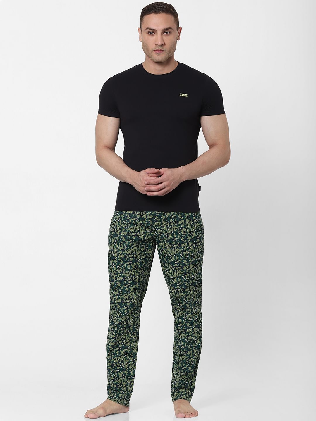 Green Abstract Print Pyjamas