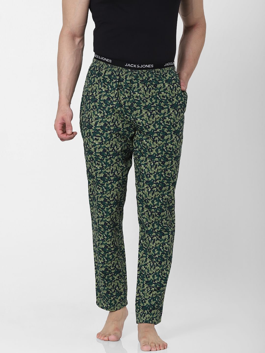 Green Abstract Print Pyjamas