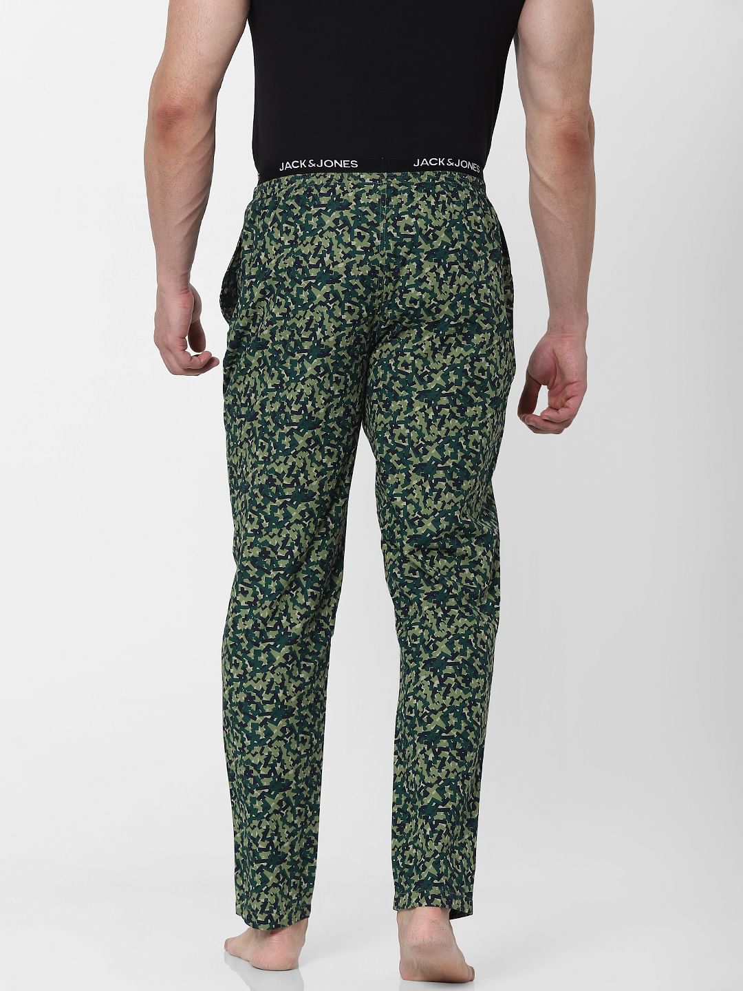 Green Abstract Print Pyjamas
