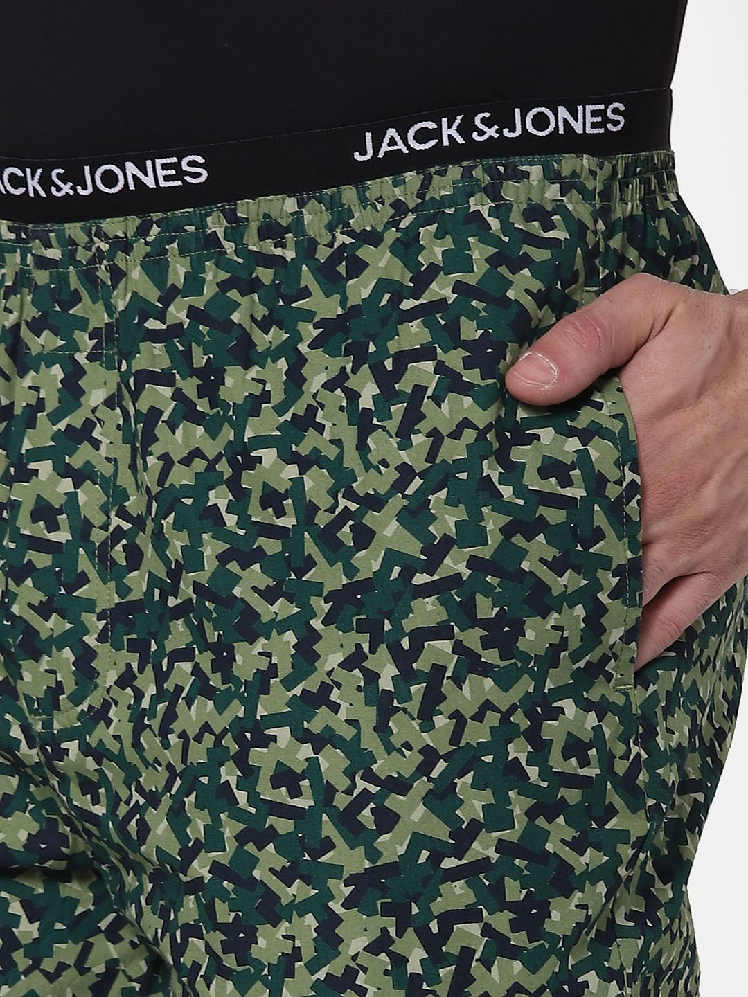 Green Abstract Print Pyjamas
