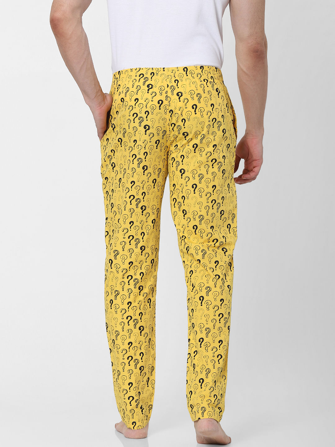 Yellow Question Mark Print Pyjamas