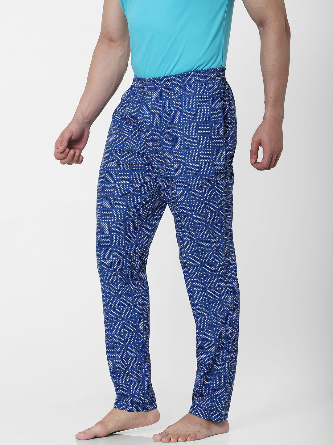 Blue Abstract Print Pyjamas