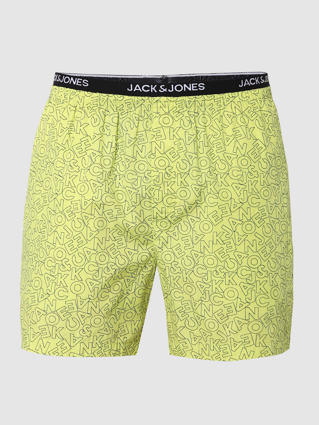 Green All Over Logo Print Boxers