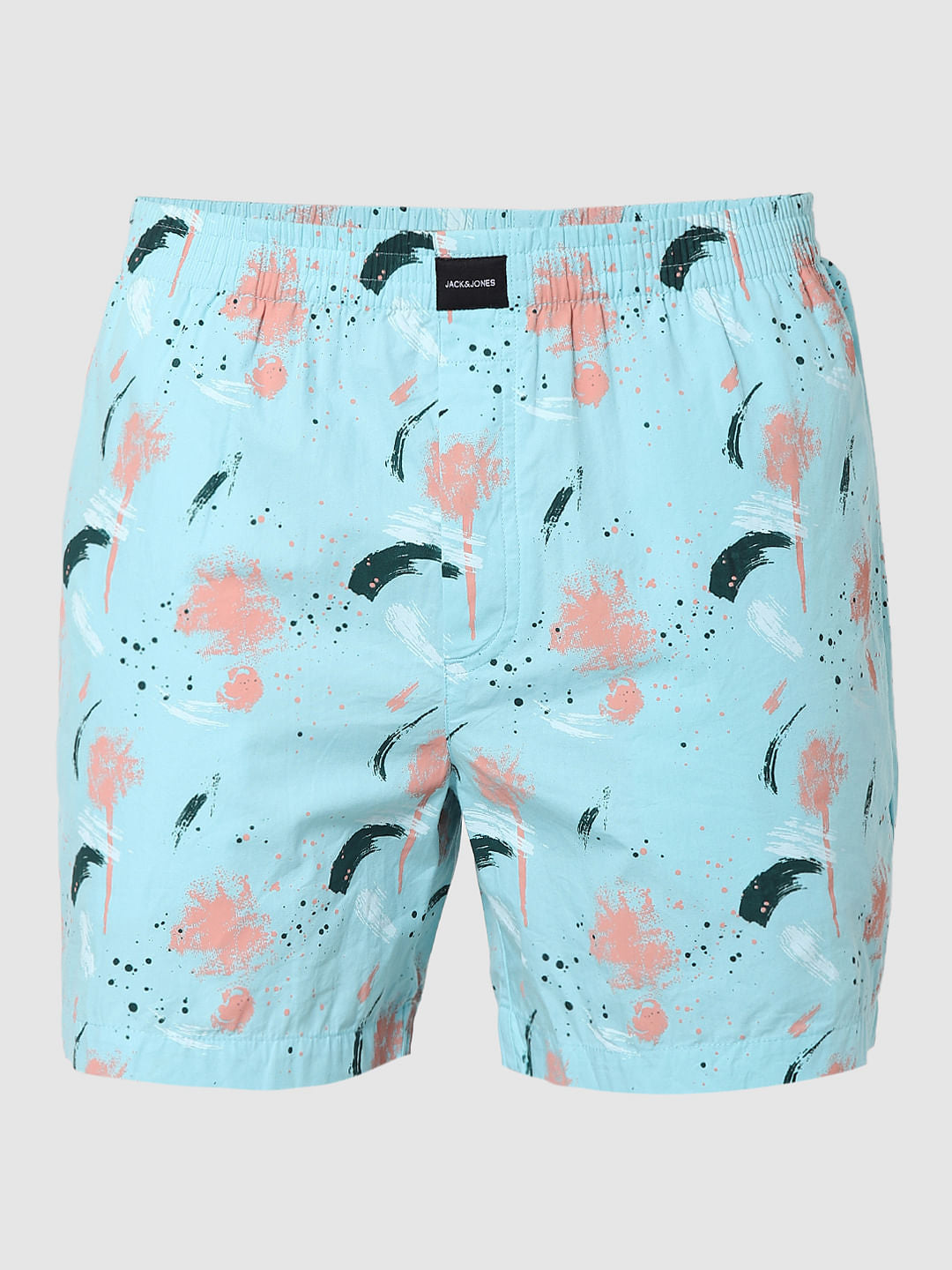 Light Blue Splash Print Boxers