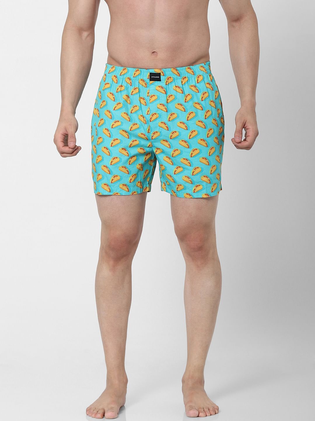 Blue Taco Print Boxers - S