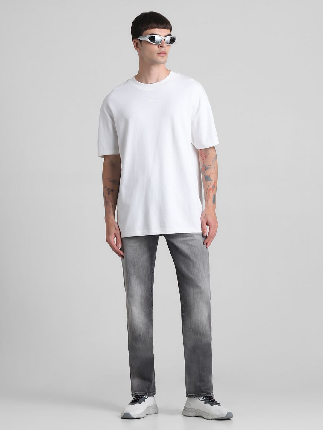 Black High Rise Washed Bootcut Jeans