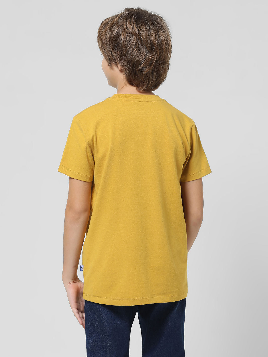 Yellow Logo Print T-shirt