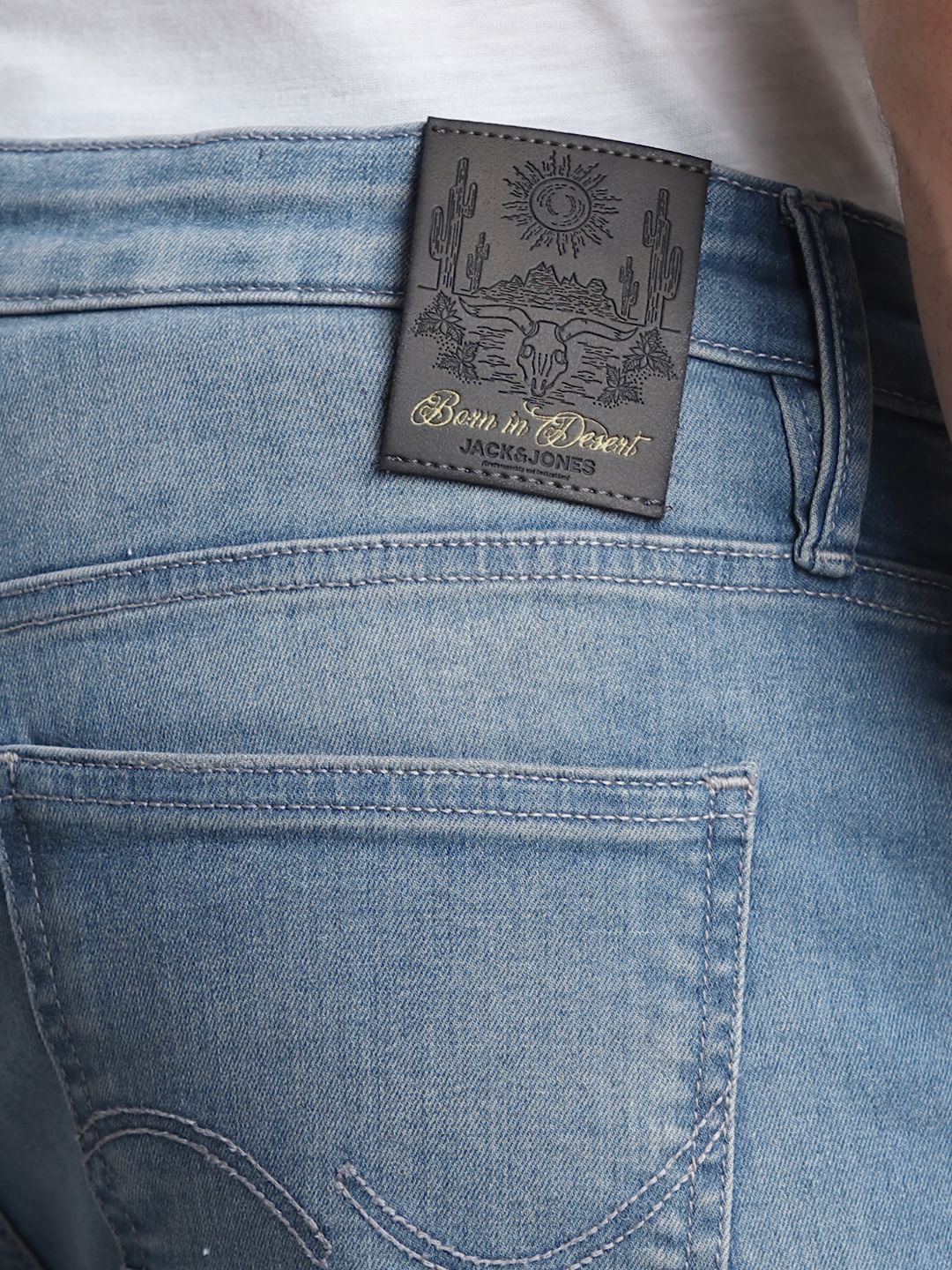 Light Blue Low Rise Washed Skinny Jeans