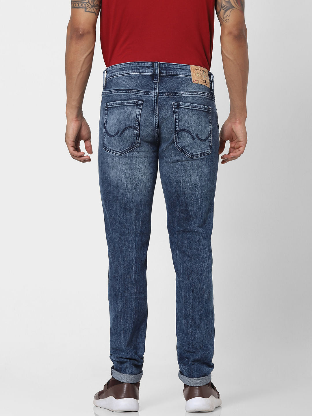 Blue Low Rise Ben Skinny Fit Jeans